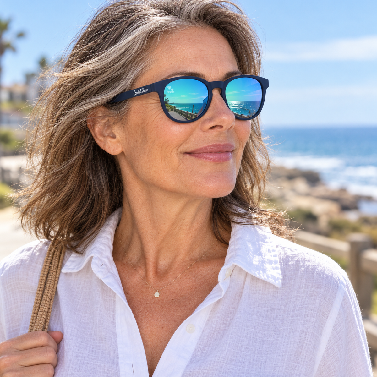 Boardwalk | Navy & Blue Mirror Polarized