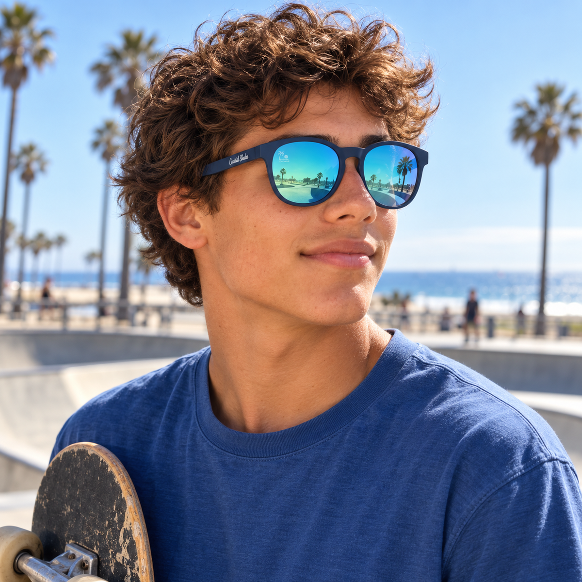 Boardwalk | Navy & Blue Mirror Polarized