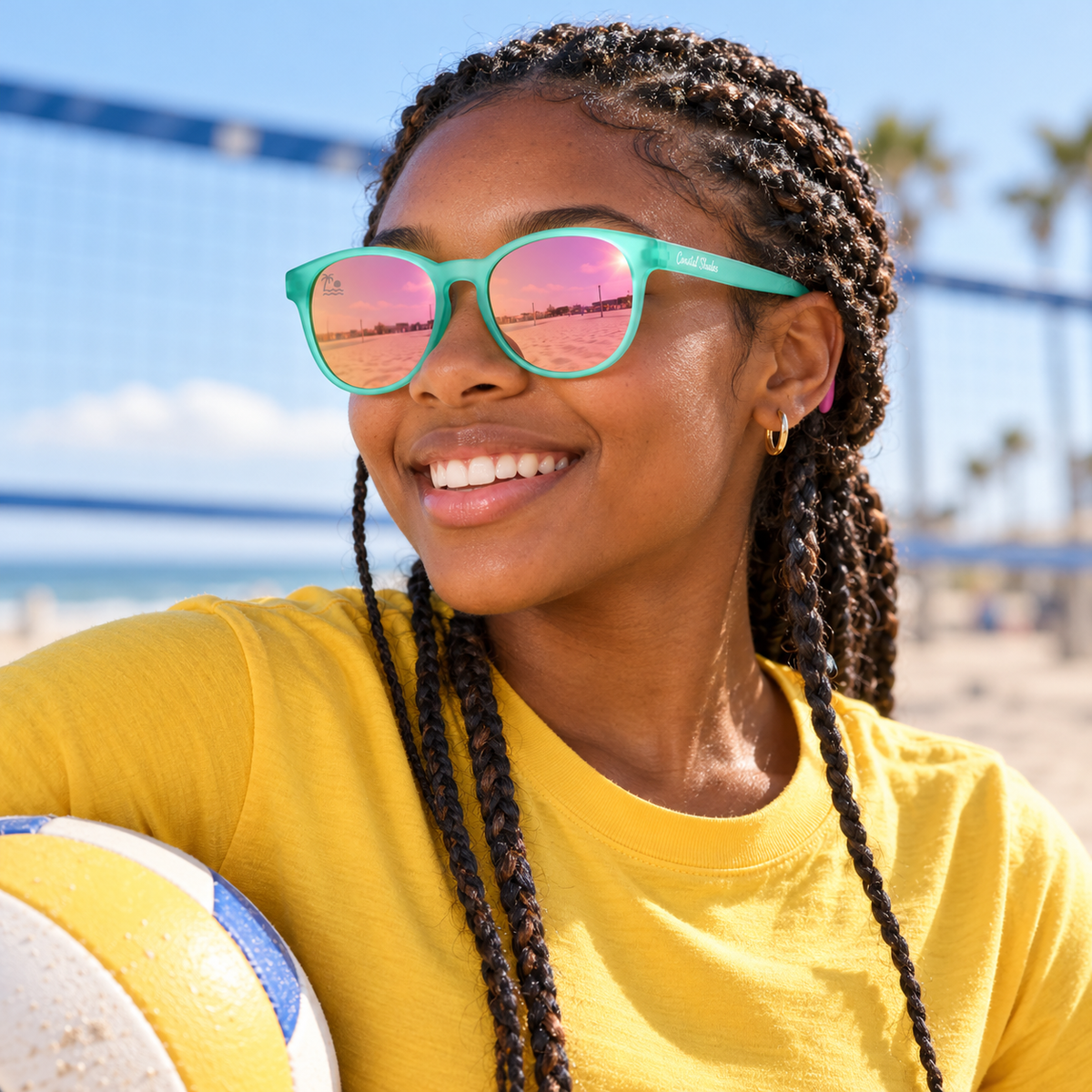 Boardwalk | Mint & Rose Mirror Polarized