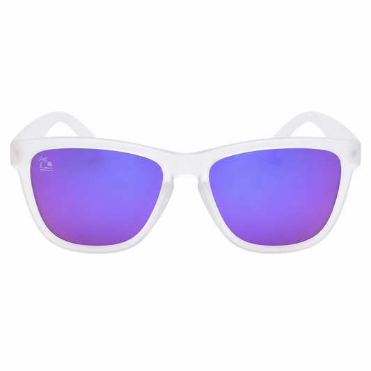 Coastline | White & Purple Mirror Polarized