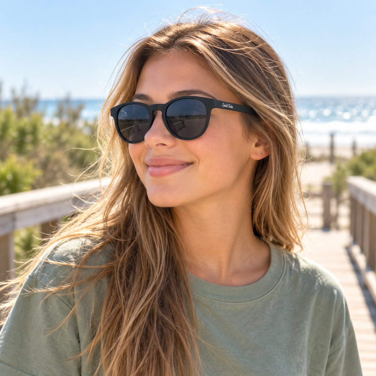 Boardwalk | Matte Black & Smoke Polarized
