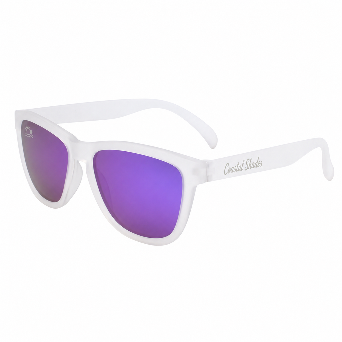 Coastline | White & Purple Mirror Polarized