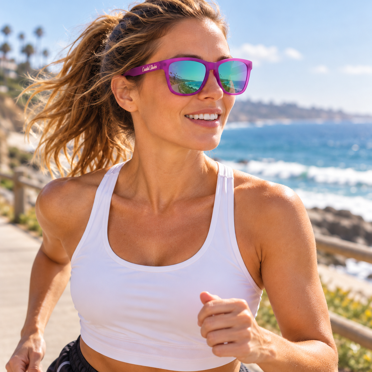 Coastline | Magenta & Green-Lilac Mirror Polarized